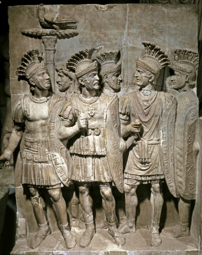 Praetoriaanse Reliëf, ca. 51-52 AD (marmer) door Roman