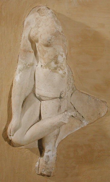 Reliëf met afbeelding van het lichaam van een vrouw, Tunesië door Roman