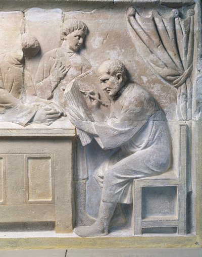 Reliëf van mausoleum met belastinginner door Roman