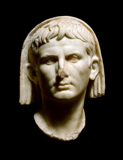 Romeinse kunst: hoofd van keizer Augustus (Caius Julius Caesar Octavianus Augustus) door Roman