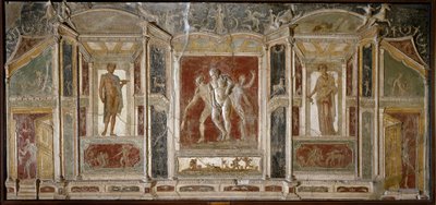 Romeinse kunst: Dionysische groep. 1e eeuw. Uit Pompeii. Napels, Museo Archeologico Nazionale door Roman