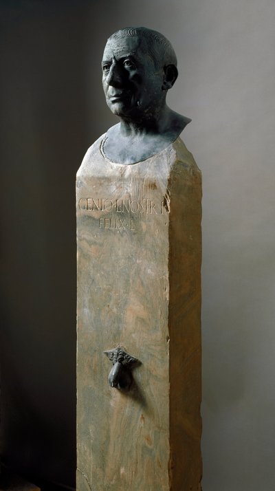 Romeinse kunst: buste van de bankier Lucius Caecilius Iucundus (circa 20-69 n.Chr.). door Roman