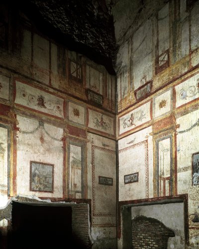 Romeinse kunst: binnenaanzicht van domus aurea of Gouden Huis door Roman