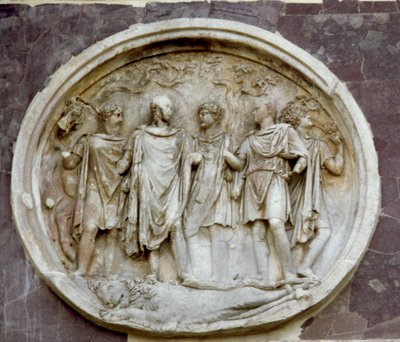 Rondel met Hadrianus, van de Boog van Constantijn door Roman