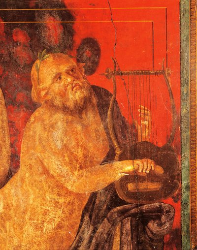 Silenus speelt lier door Roman