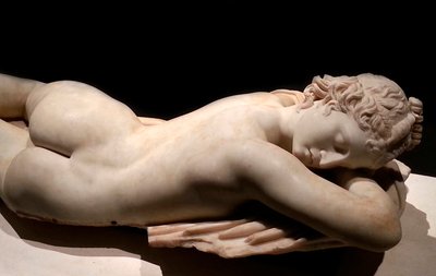 Slapende Hermafrodiet: Romeinse kunst, 1e eeuw v.Chr. door Roman