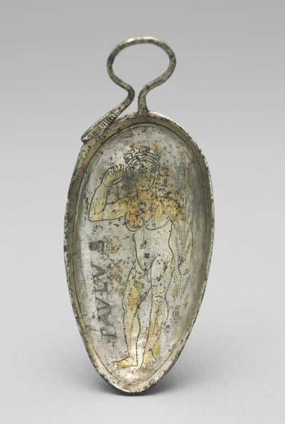 Lepel met Sint Paulus als een Atleet, 350-400 door Roman
