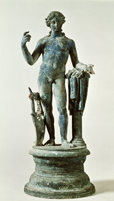 Standbeeld van Apollo uit het Huis van Rode Muren, Pompeii, ca. 30AD door Roman