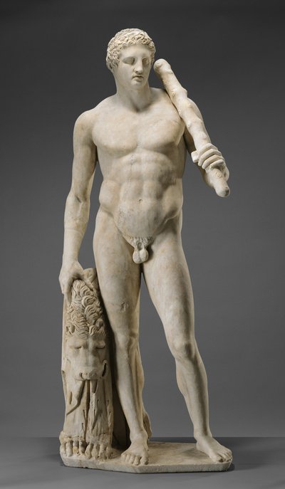 Standbeeld van Hercules, c.125 door Roman