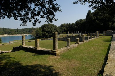 De Romeinse villa in Verige Bay, Brijuni, Kroatië door Roman