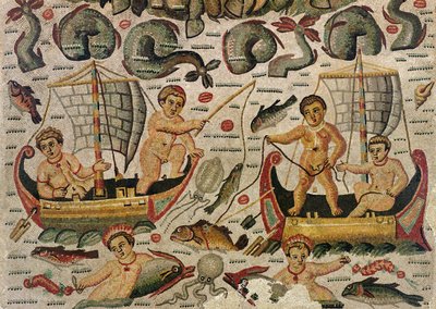 De Triomf van Neptunus en Amphitrite (detail) door Roman