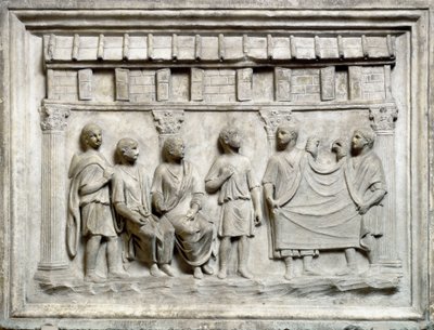 Textielwinkel tijdens de Augustijnse periode door Roman
