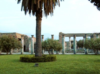 Uitzicht op het huis van de Casa dei Vettii (Huis van de Vettii) door Roman