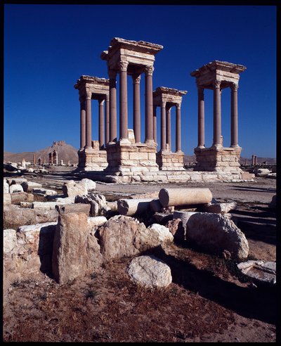 Uitzicht op de Tetrapylon door Roman