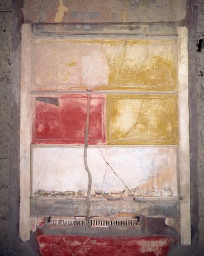 Muurdecoratie, Pompeii, Italië (fresco) door Roman