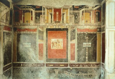 Fresco uit het Huis van Marco Lucrezio Fronto, Pompeii, Campania, Romeinse beschaving door Roman