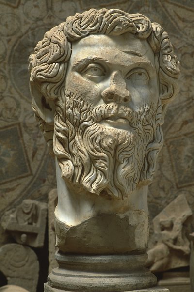 Buste van Septimus Severus (145-211), Hoge Keizerlijke Periode (27 v.Chr.-395 n.Chr.) door Roman Imperial Period