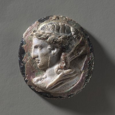 Camee: Hoofd van Artemis, 100-200 door Roman Imperial Period