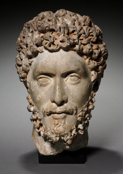 Hoofd van een edelman of ambtenaar, 175-200 door Roman Imperial Period