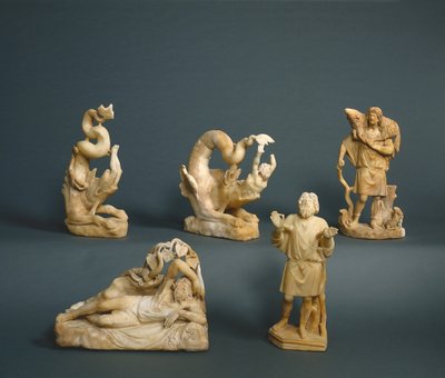 Jona Verslonden, Jona Uitgespuwd, Jona Onder de Kalebas, Jona Biddend, 280-290 door Roman Imperial Period