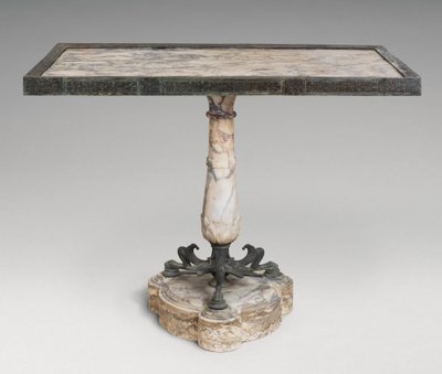 Marmeren en bronzen tafel door Roman Imperial Period