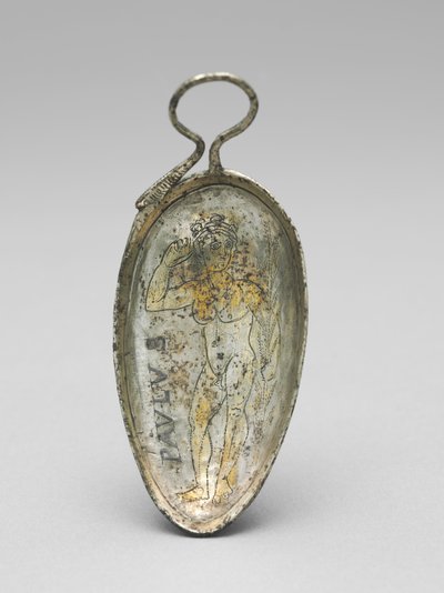 Lepel met Sint Paulus als een Atleet, 350-400 door Roman Imperial Period