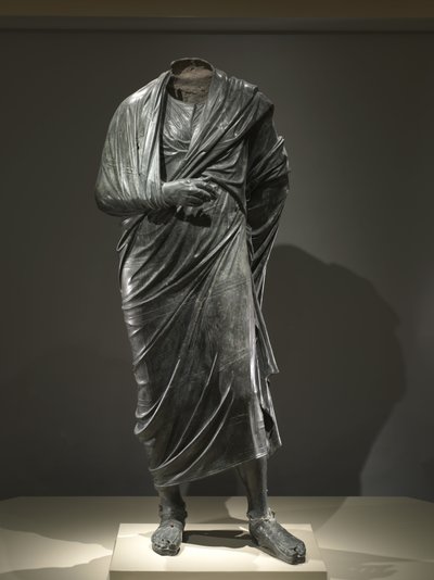 De keizer als filosoof, waarschijnlijk Marcus Aurelius door Roman Imperial Period