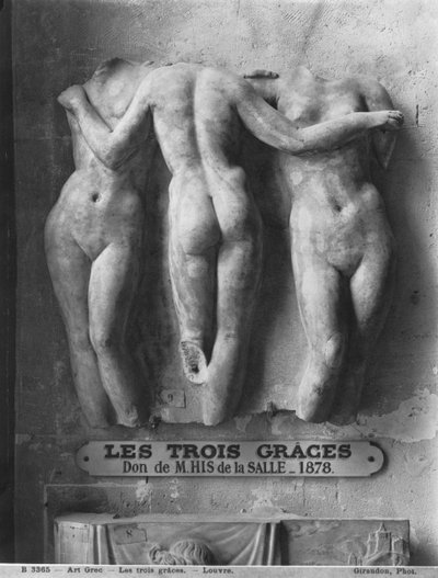 De Drie Gratiën, Romeinse kopie van een Hellenistisch Grieks origineel uit de 2e eeuw v.Chr. door Roman Imperial Period