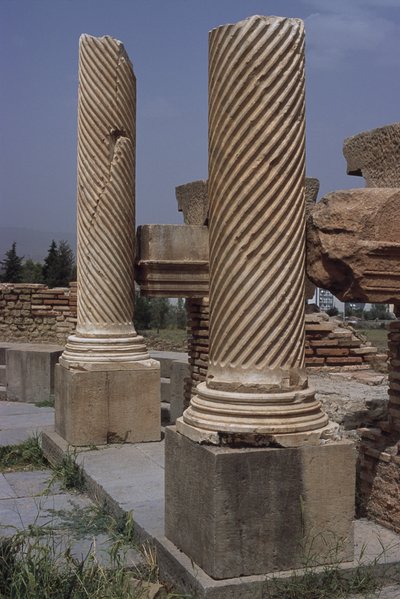 Uitzicht op de Bibliotheek, ca. 100 AD, Hoge Keizerlijke Periode door Roman Imperial Period