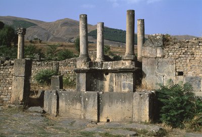Zicht op het Nymphaeum, Hoge Keizerlijke Periode (27 v.Chr.-395 n.Chr.) door Roman Imperial Period