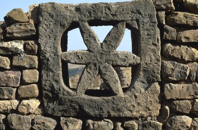 Muur (detail) door Roman Imperial Period