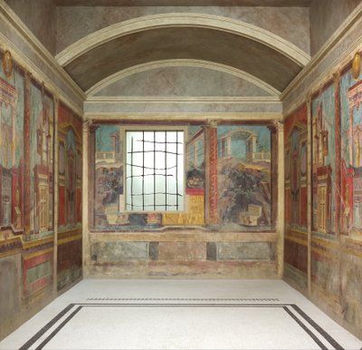 Cubiculum van een villa in Boscoreale, c.50-40 v.Chr. door Roman Republican Period