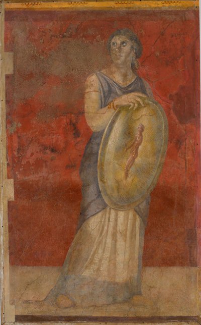 Staande Vrouw met een Schild door Roman Republican Period