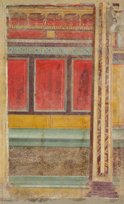 Muurschildering uit een Villa in Boscoreale door Roman Republican Period