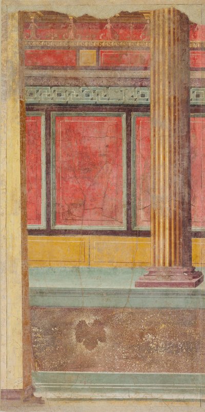 Muurschildering uit een Villa in Boscoreale door Roman Republican Period