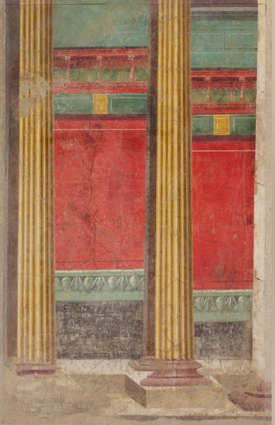 Muurschildering uit een Villa in Boscoreale door Roman Republican Period