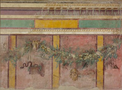 Muurschildering uit de Exedra van een Villa in Boscoreale door Roman Republican Period