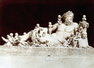 Allegorie van de Nijl (marmer) door Roman Roman