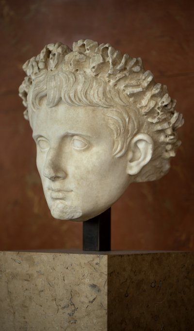 Hoofd van de keizer Augustus (63 BC - 14 AD) door Roman Roman