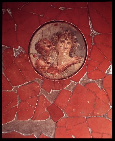 Bacchus met een sater door Roman Roman