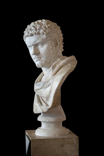 Caracalla (188 - 217 AD) marmer, Romeinse kunst door Roman Roman