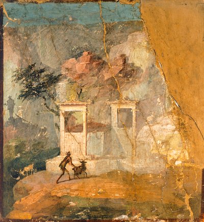 Fresco met verloren ram, Pompeii (UNESCO Werelderfgoedlijst) door Roman Roman