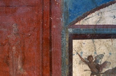 Fresco uit Huis van Ceii, Pompeii (UNESCO Werelderfgoedlijst) door Roman Roman