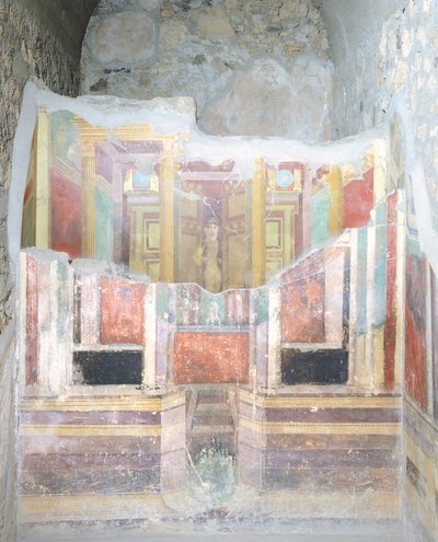 Binnenkant van het Huis van Fabius Rufus, Pompeii, Campania, Romeinse beschaving door Roman Roman