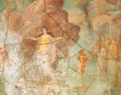 Perseus en Andromeda, fresco uit Huis van Priester Amandus, Pompeii door Roman Roman