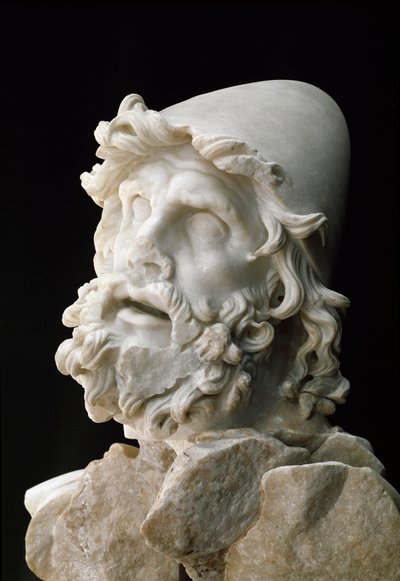 Polyphemus blind: Hoofd van Odysseus door Roman Roman
