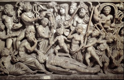 Prometheus creëert de mens door Roman Roman
