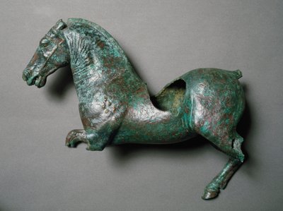 Romeinse kunst: paard in galop, bronzen beeldhouwwerk van Cerro al Calvario door Roman Roman
