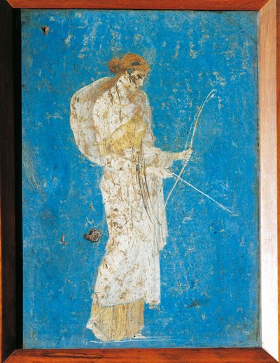 Romeinse fresco die Diana afbeeldt, uit Pompeii, Italië door Roman Roman