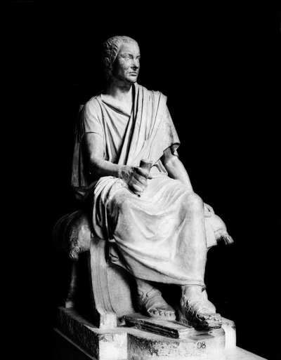 Standbeeld van Marcus Claudius Marcellus (ca. 268-208 v.Chr.) (marmer) door Roman Roman